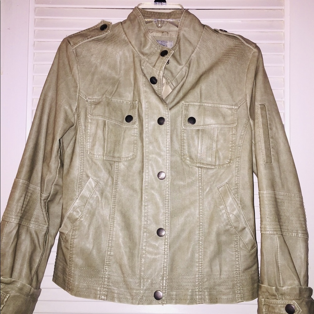 Faux Leather Jacket